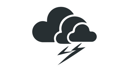 cloud computing concept, black clouds icon symbol shape silhouette in vector