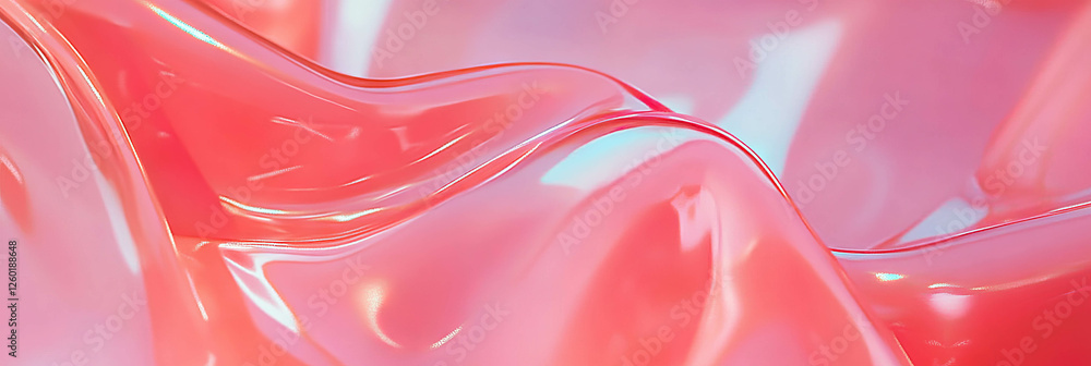 Poster elegant texture of transparent gel showcases soft light play and minimal movement
