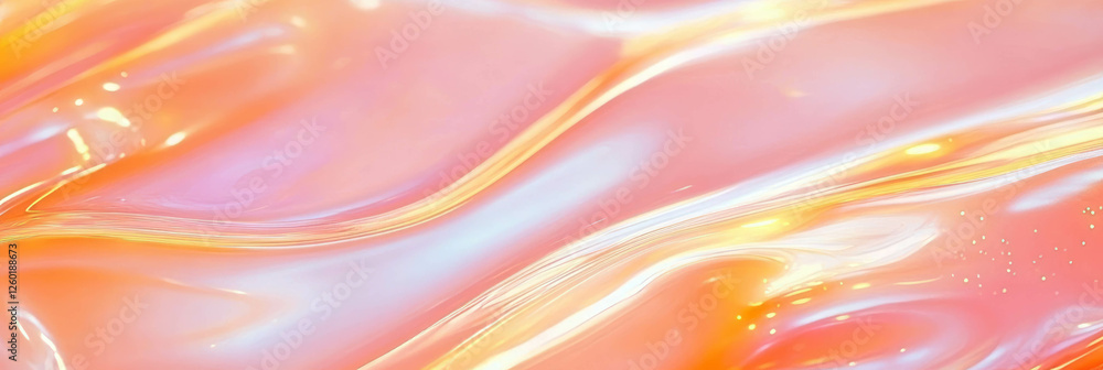 Poster viscous transparent gel displaying internal reflections and subtle light play