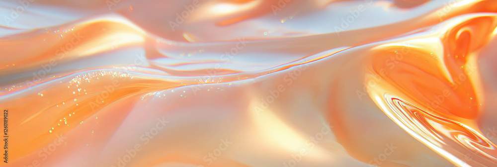 Poster elegant clear gel texture with flowing movement and soft reflections creating a clean aesthetic