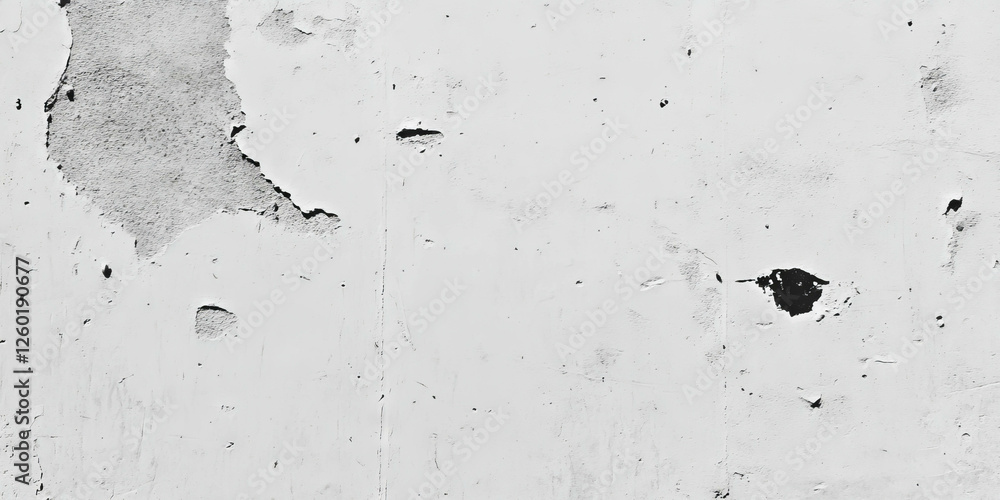 Poster textured white wall with grunge effect and detailed markings creates a unique visual experience