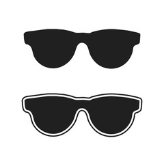 vector set of sunglasses
