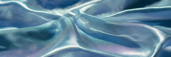 Obraz premium Woven nylon texture with smooth crystal finish in a vibrant silver hue
