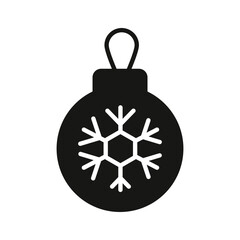 Fototapeta premium An icon of christmas ball in editable style, bauble christmas ornaments and decorations