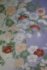 絽のアンティーク着物生地
