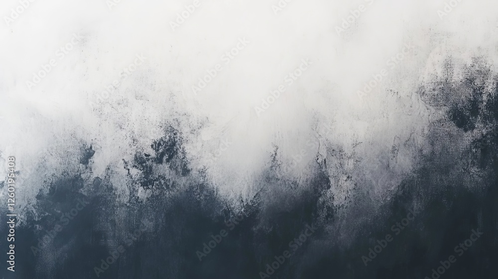 Aufkleber abstract black and white texture resembling clouds or smoke with a striking gradient effect in a mod