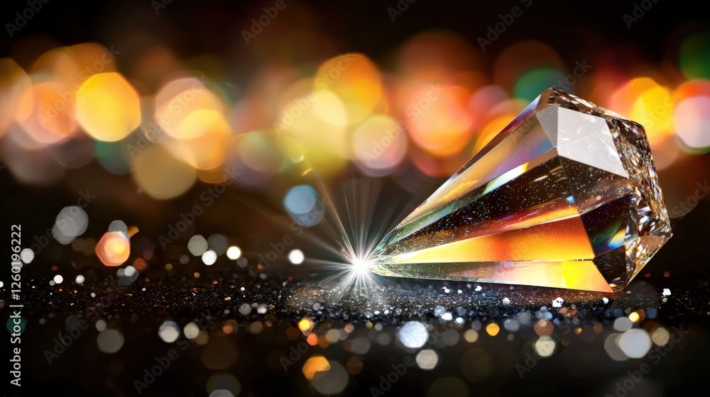 Poster captivating crystal reflection abstract background photography artistic environment close-up view sp