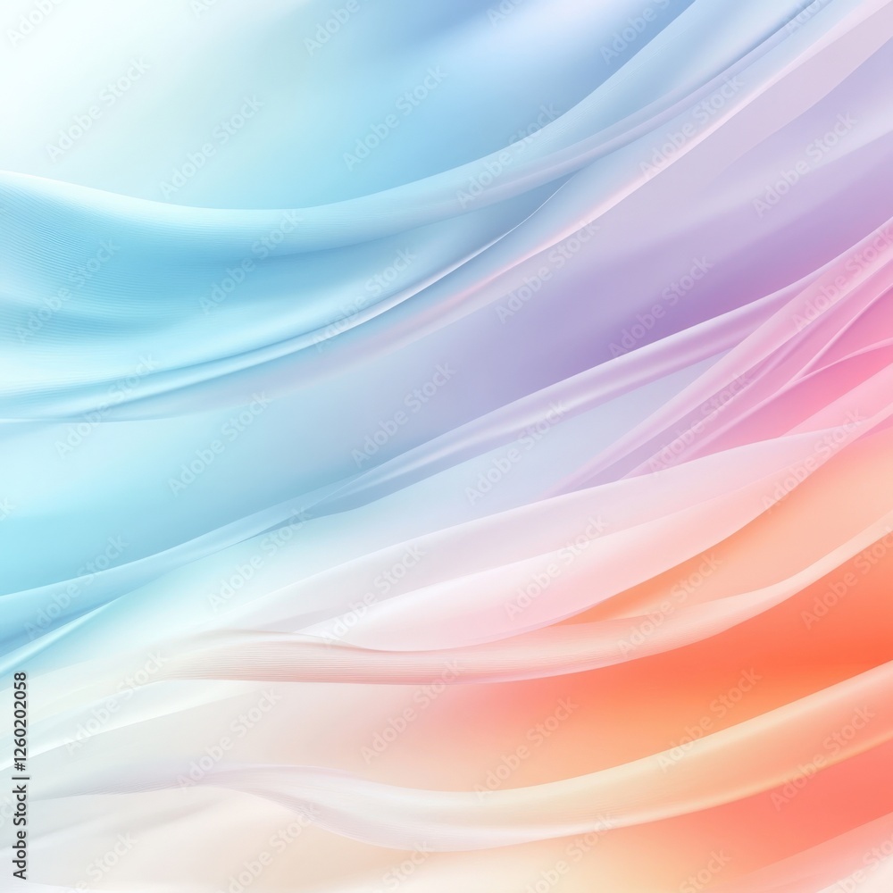 Aufkleber dynamic flowing abstract waves digital art colorful background creative environment artistic viewpoi