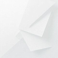 Abstract White Geometric Background with Layered Texture and Tech Design Elements.
