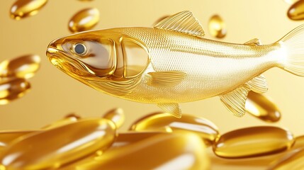 Golden cod liver oil and deep sea fish