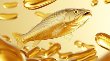 Golden cod liver oil and deep sea fish
