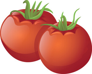 Tomatoes vector illustration with gradient style