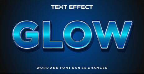 Glow editable text effect