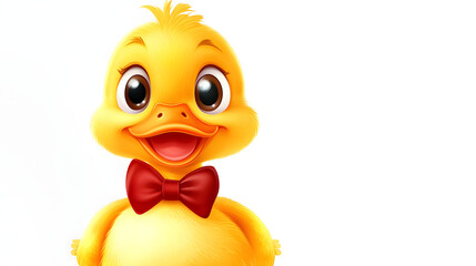 Adorable Yellow Duck with Bowtie