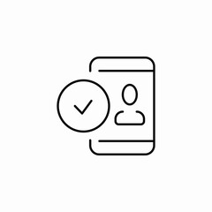 verified user check icon vector sign