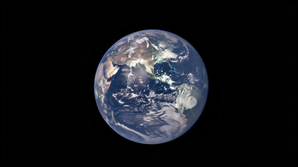 Naklejka premium Night planet earth from space.