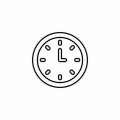 clock time watch icon vector sign