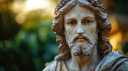 Fototapeta premium statue of jesus christ