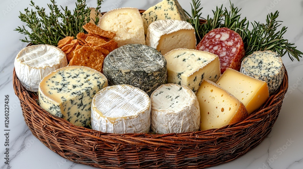 Poster a visually appealing display of assorted cheeses paired with crispy chips, creating an inviting snac