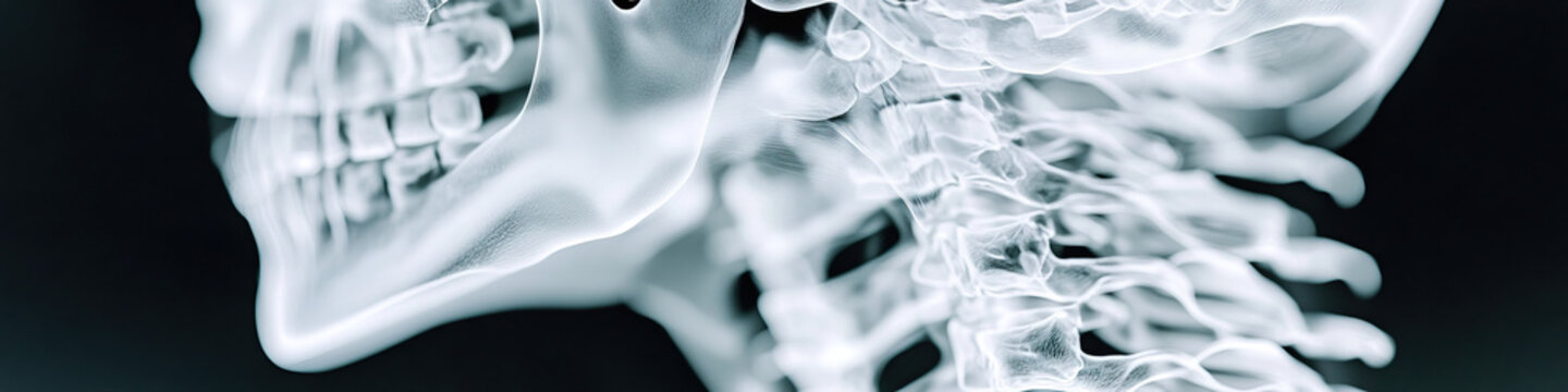 Digital Rendering of Human Mandible and Cervical Vertebrae