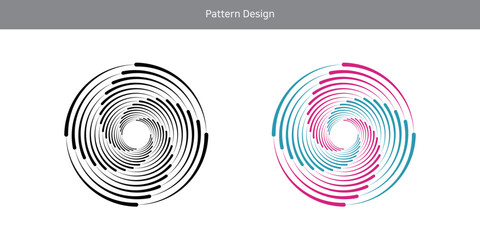 부드럽게 회전하느 원형 패턴 디자인