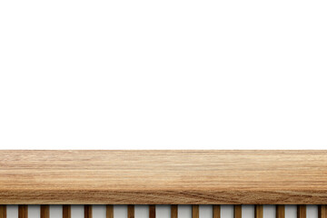 Empty Japandi Wood Table, Suitable for Product Presentation Backdrop, Display, and Mock up. (Transparent PNG File)