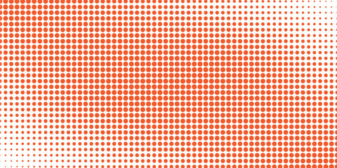 Minimal abstract orange gradient fluid background design with Halftone dots colorful. Future geometric patterns with line effect.