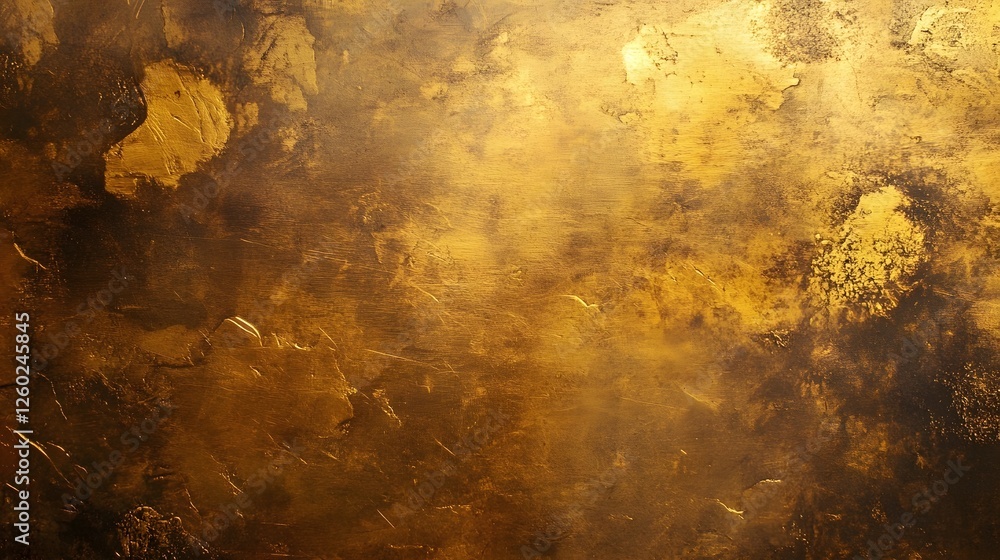 Poster a captivating abstract digital artwork featuring a mesmerizing golden glow with an ethereal texture 