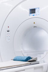 MRI magnetic resonance imaging device. Medical CT, MRI or PET Scan in the Modern Hospital...