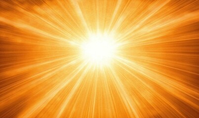 Fototapeta premium Bright orange light burst background for design projects, presentations, or websites