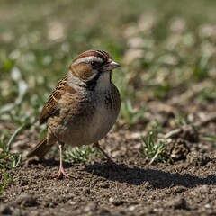 red billed hornbill, Eurasian sparrow Zięba (Fringilla coelebs)  Diksnavelleeuwerik, Thick-billed Lark, Rhamphocory clotbey Golden-crowned Sparrow (Zonotrichia atricapilla) at Chowiet Island, Semidi I