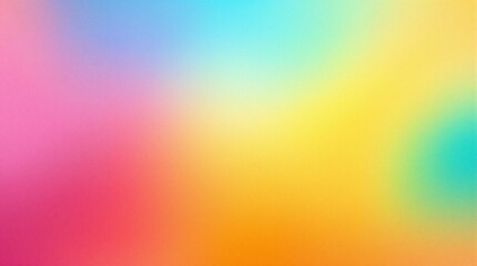 Obraz premium vibrant rainbow blend: a smooth multicolored gradient backdrop radiating cheerfulness and playful energy for design