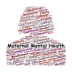 Maternal Mental Health Word Cloud