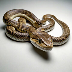 Obraz premium snake on a white background