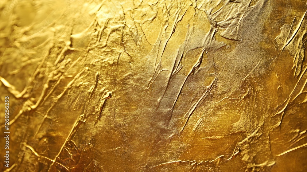 Poster Breathtaking golden textured background with intricate abstract metallic patterns and a mesmerizing shimmering luminescence creating a luxurious and opulent visual experience
