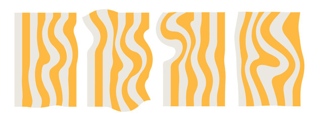 A seamless vector pattern with wavy lines in bold, contrasting colors. Perfect for creating modern and stylish designs for digital and print projects