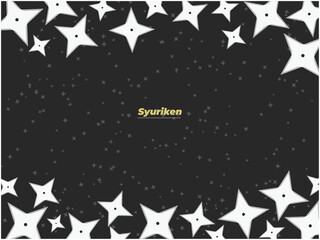 Simple shuriken frame, background