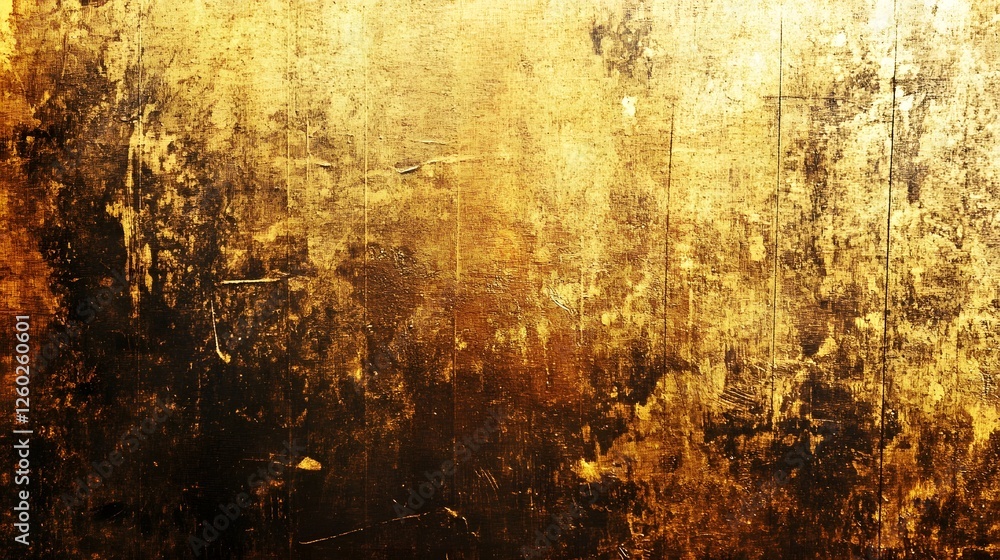 Poster Captivating golden autumn forest landscape with warm glowing sunlight filtering through the vibrant colorful foliage of the trees  Serene tranquil natural scene with a dreamy enchanting atmosphere