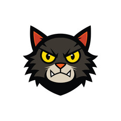 Minimalist Cat Silhouette Vector Icon for Logos & Artwork.