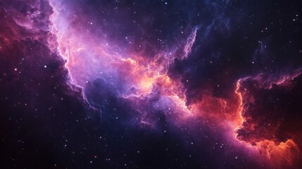 Fototapeta premium Abstract cosmic nebula texture background with cosmic nebula texture and swirling star clusters. Emphasizing celestial depth and artistic wonder, ideal for space-themed designs and dreamy visuals.