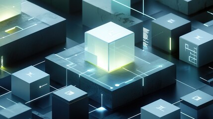 Obraz premium Distributed storage data processor