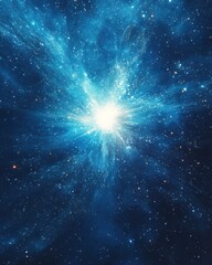 Fototapeta premium Abstract cosmic wave burst background with cosmic wave bursts and radiant light effects. Emphasizing galactic beauty and dynamic energy, ideal for space-themed art and cosmic backgrounds.