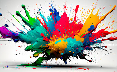 Exploding Paint colours 5