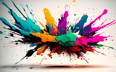 Exploding Paint colours 3