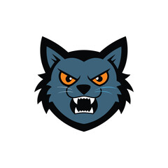 Minimalist Cat Silhouette Vector Icon for Logos & Artwork.