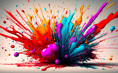 Exploding Paint colours 2