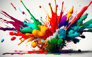 Exploding paint colours 1