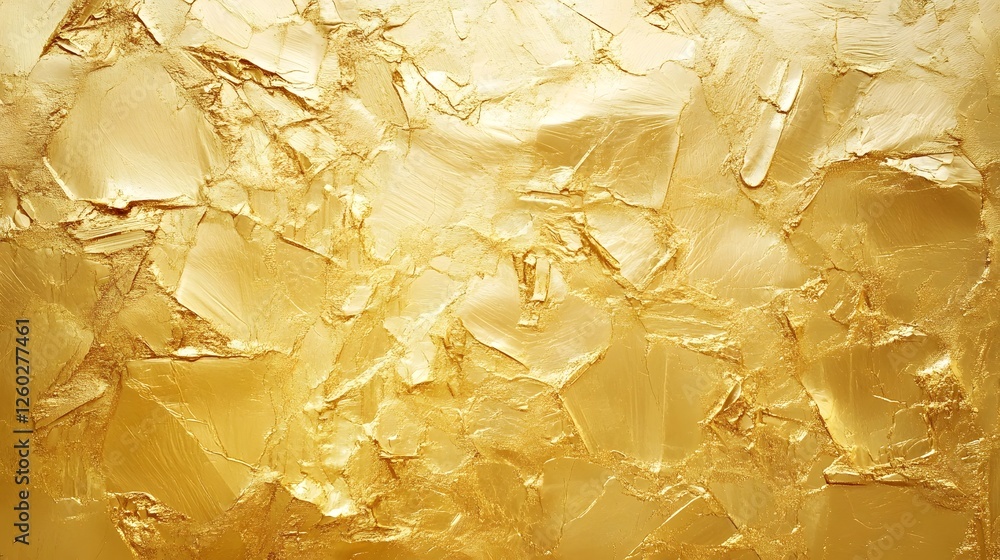 Poster crumpled shiny golden metallic texture abstract background with glitter foil effect elegant luxury d