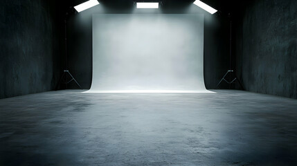 Creative studio setup for photography indoor space minimalist environment artistic viewpoint modern concept