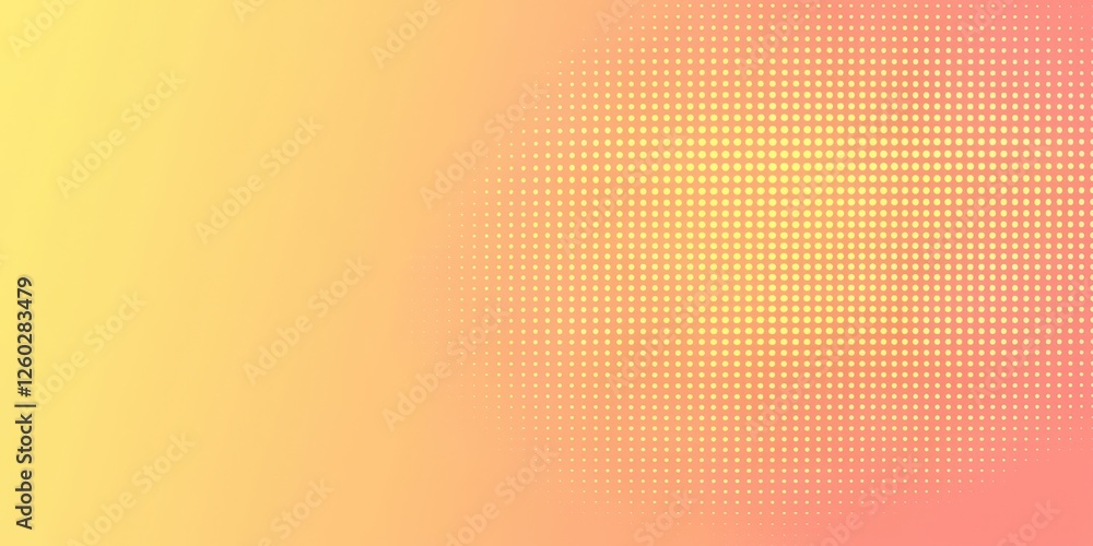 Aufkleber yellow background with a red dot pattern